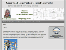 Tablet Screenshot of greenwoodconstruction.us